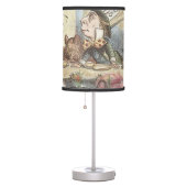 Alice in Wonderland Mad Tea Party Art Table Lamp (Right)