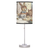 Alice in Wonderland Mad Tea Party Art Table Lamp (Front)