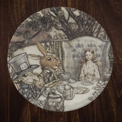 Alice in Wonderland Mad Tea Party Arthur Rackham Paper Plates