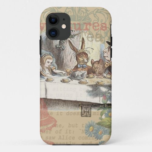 Alice in Wonderland Mad Tea Party iPhone 11 Case