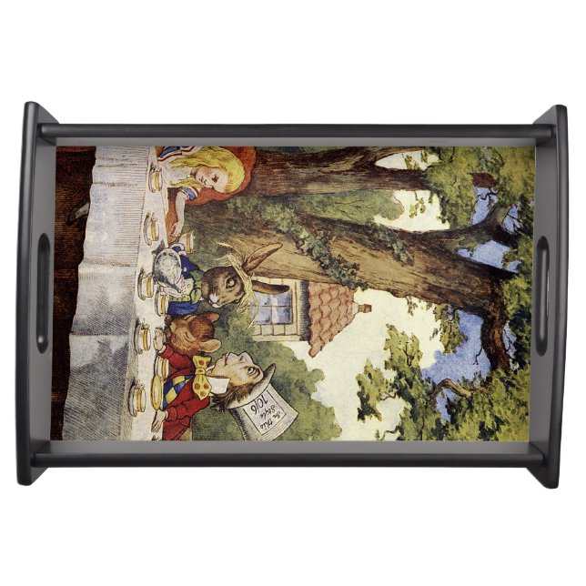 Alice in Wonderland Mad Tea Party Serving Tray (Front)