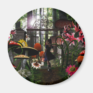 Alice in wonderland magnet