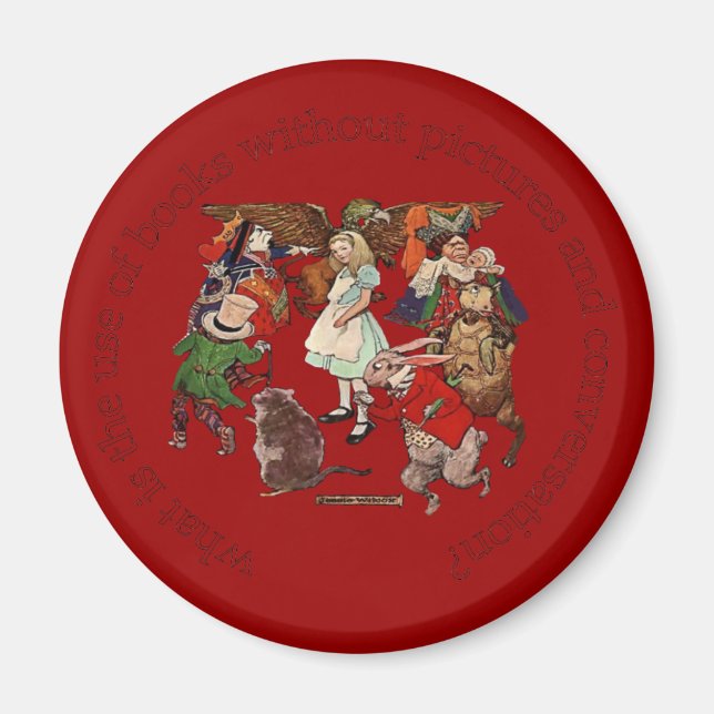 Alice in Wonderland Magnet (Front)