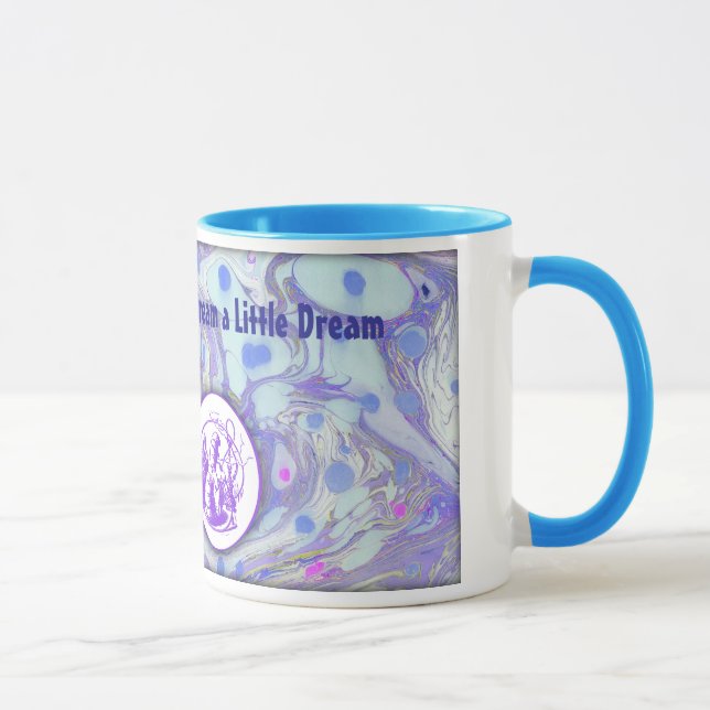 Alice in Wonderland Marble Paper Designed Mug (Right)