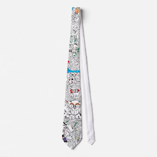 Alice in Wonderland Maze Tie - Customized