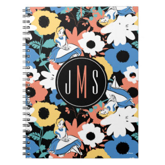 Alice In Wonderland Monogram Notebook