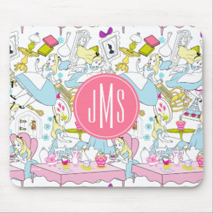 Alice in Wonderland Monogram Oversized Pattern Mouse Pad