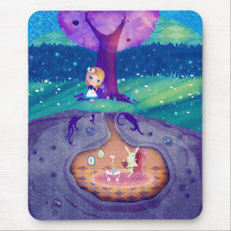 Alice in Wonderland Moonlight Mouse Pad