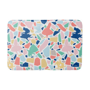 Alice In Wonderland   Mosaic Tile Pattern Bath Mat