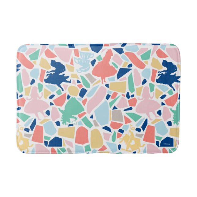 Alice In Wonderland | Mosaic Tile Pattern Bath Mat (Front)