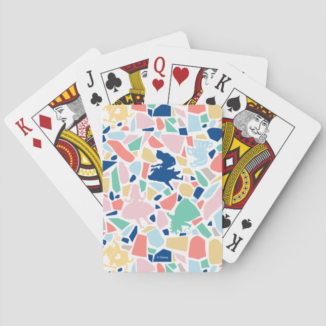 Alice In Wonderland | Mosaic Tile Pattern Poker Cards (Back)