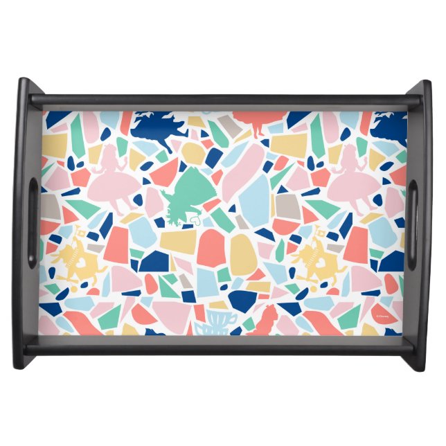 Alice In Wonderland | Mosaic Tile Pattern Serving Tray (Front)