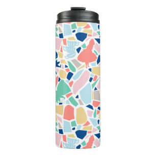 Alice In Wonderland   Mosaic Tile Pattern Thermal Tumbler