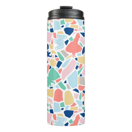 Alice In Wonderland  Mosaic Tile Pattern Thermal Tumbler