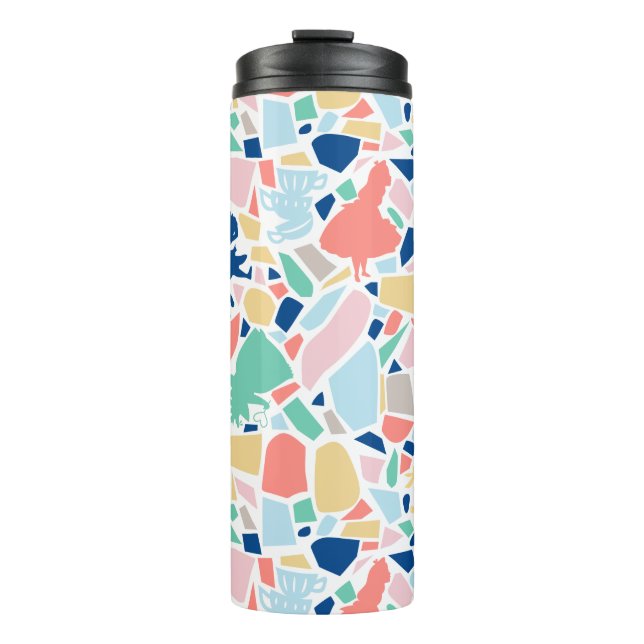 Alice In Wonderland | Mosaic Tile Pattern Thermal Tumbler (Front)