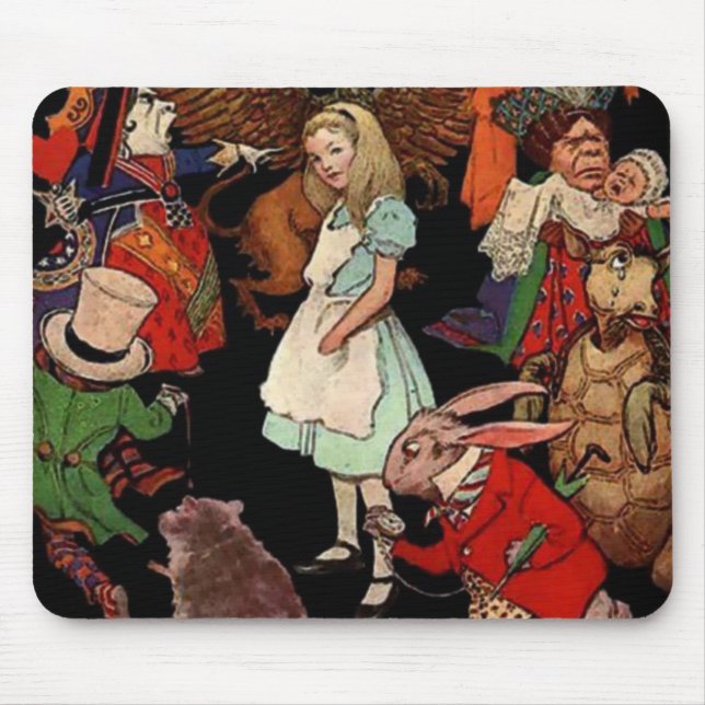Alice in Wonderland Mouse Pad (Front)