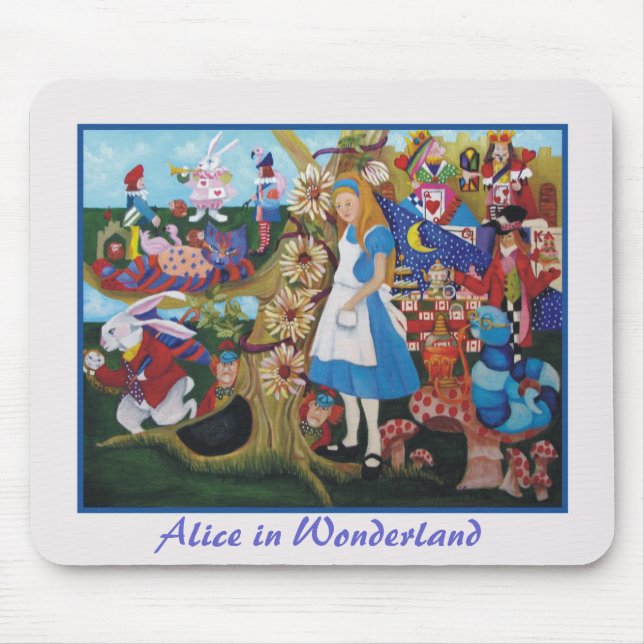 Alice in Wonderland Mouse Pad (Front)