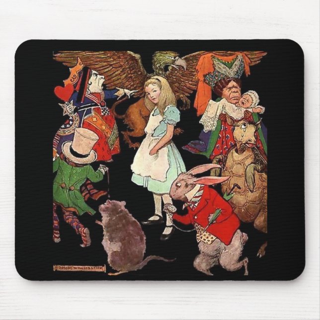 Alice in Wonderland Mouse Pad (Front)
