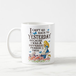 Alice in Wonderland Mug - 2 Quotes