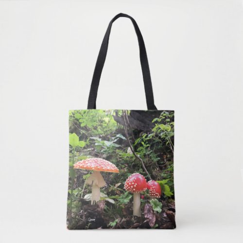 Alice in Wonderland Mushroom _ Tote Bag