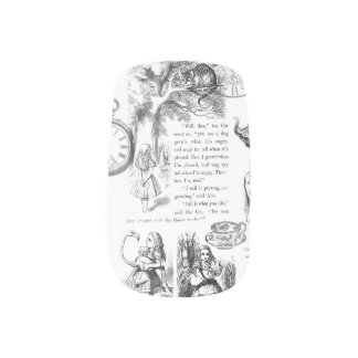 Alice in Wonderland nail art