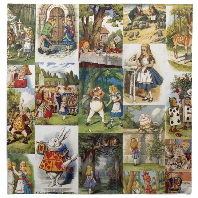 alice in wonderland napkin (Front)