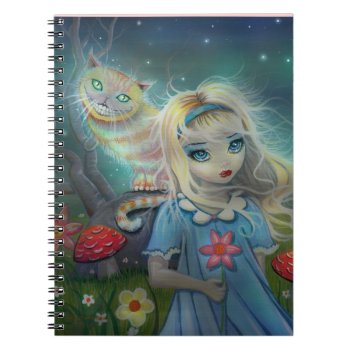 Alice In Wonderland Notebook by Catchthemoon at Zazzle