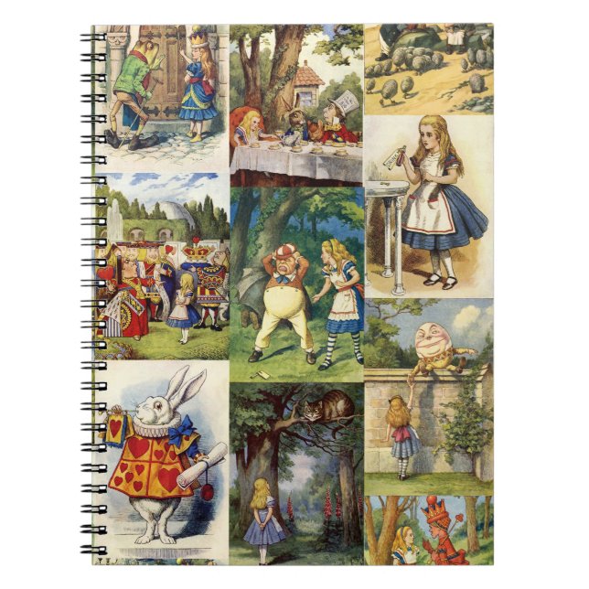 Alice in wonderland notepad notebook (Front)