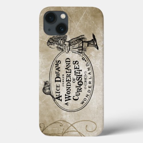 Alice In Wonderland of Curiousities WCheshire Cat iPhone 13 Case