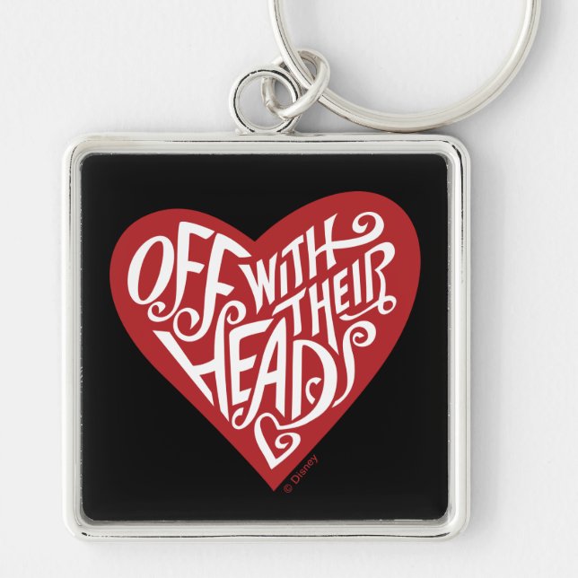 Alice In Wonderland | Off With Their Heads Keychain (Front)