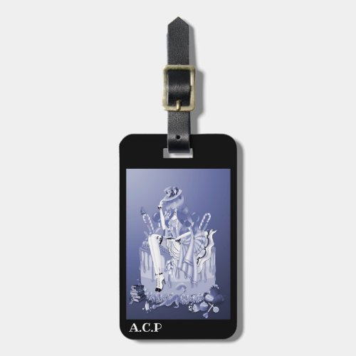 Alice in Wonderland on cake Luggage Tag