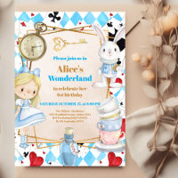  Alice in Wonderland One-derland 1st Birthday