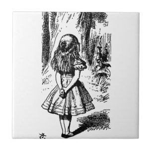 Alice in Wonderland - original illustration Ceramic Tile