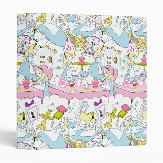 Alice in Wonderland | Oversized Pattern Binder (Front/Spine)