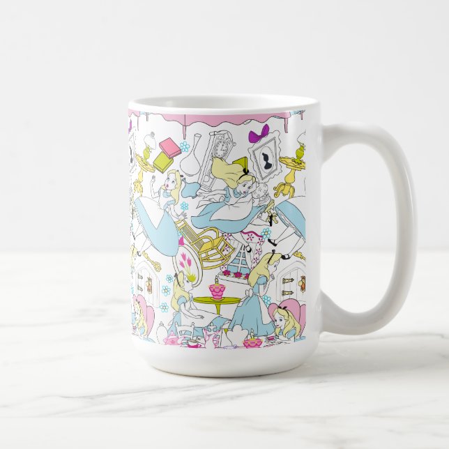 Alice in Wonderland | Oversized Pattern Coffee Mug (Right)