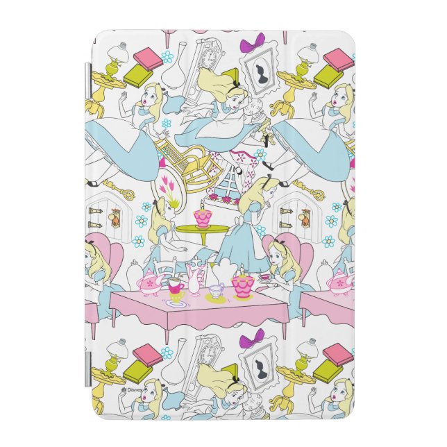 Alice in Wonderland | Oversized Pattern iPad Mini Cover (Front)