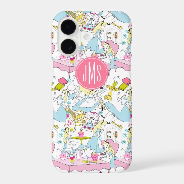 Alice in Wonderland | Oversized Pattern Monogram Iphone Case (Back)