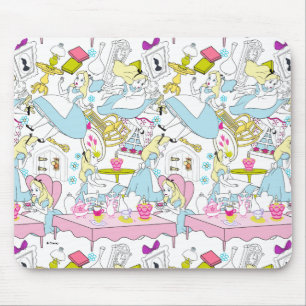 Alice in Wonderland Oversized Pattern Mouse Pad