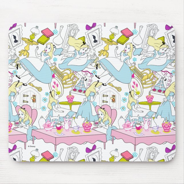 Alice in Wonderland | Oversized Pattern Mouse Pad (Front)