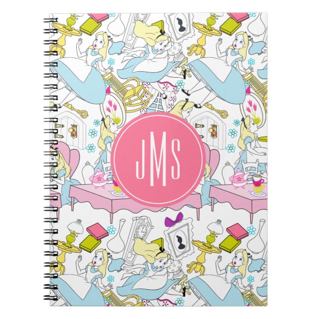 Alice in Wonderland | Oversized Pattern Notebook (Front)