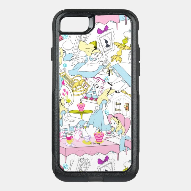 Alice in Wonderland | Oversized Pattern Otterbox iPhone Case (Back)