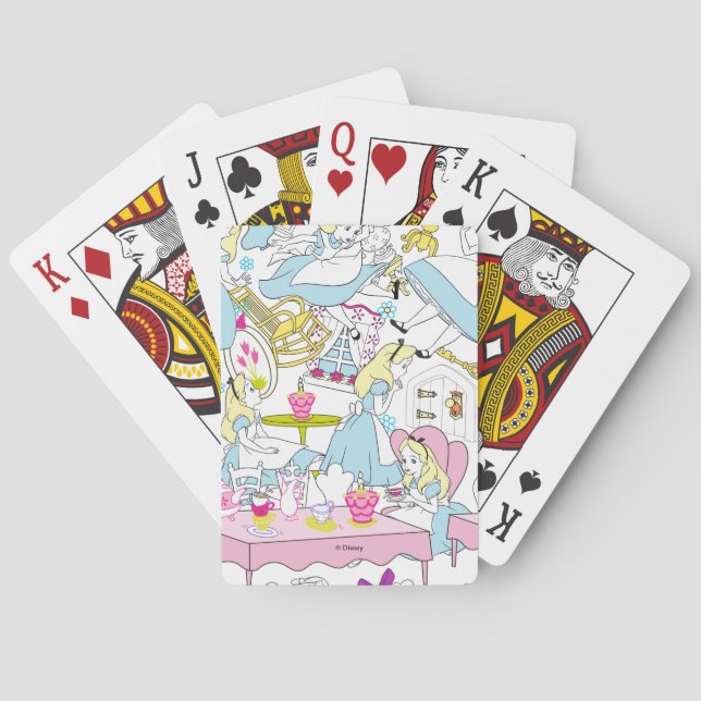 Alice in Wonderland | Oversized Pattern Poker Cards (Back)