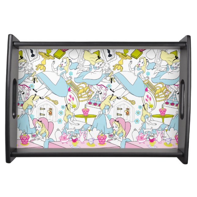 Alice in Wonderland | Oversized Pattern Serving Tray (Front)
