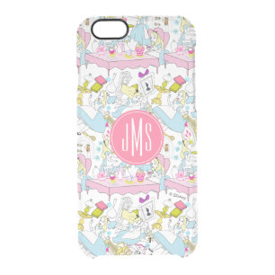Alice in Wonderland   Oversized Pattern Clear iPhone 6/6S Case