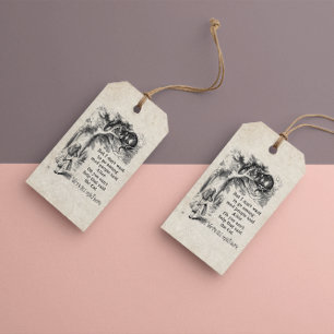 Alice in Wonderland Pack of 10 Faux Parchment Gift Tags