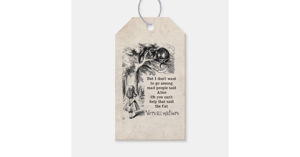 Alice in Wonderland Gift Tags