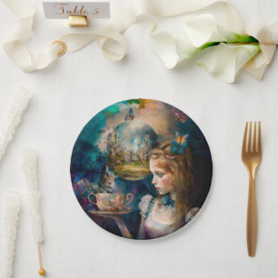Alice in Wonderland Paper Plate