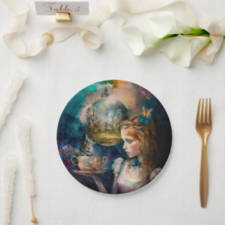 Alice in Wonderland Paper Plate