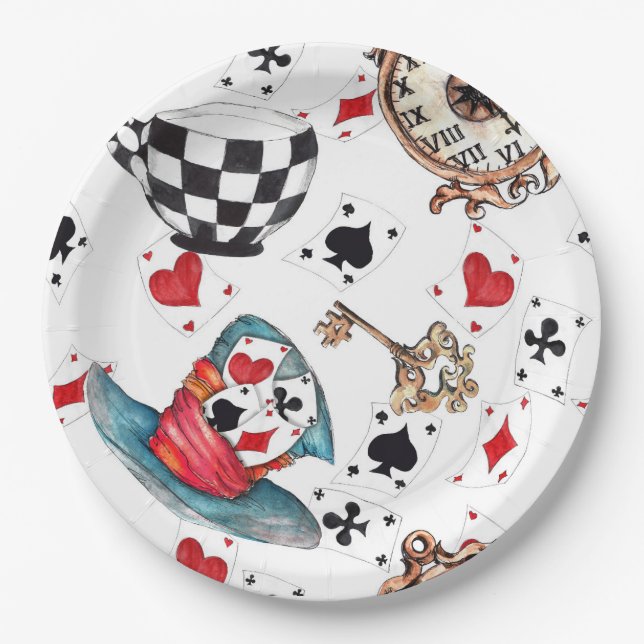 Alice in Wonderland  Paper Plates (Front)