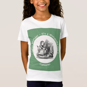 Alice in Wonderland Party - Alice and the Kitten   T-Shirt